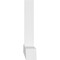 Ekena Millwork Portland Architectural Grade PVC Gable Bracket, 96"W x 24"H x 4"D x 4"F, 6/12 Pitch GBP096X24X0404POR00 - alternate 3